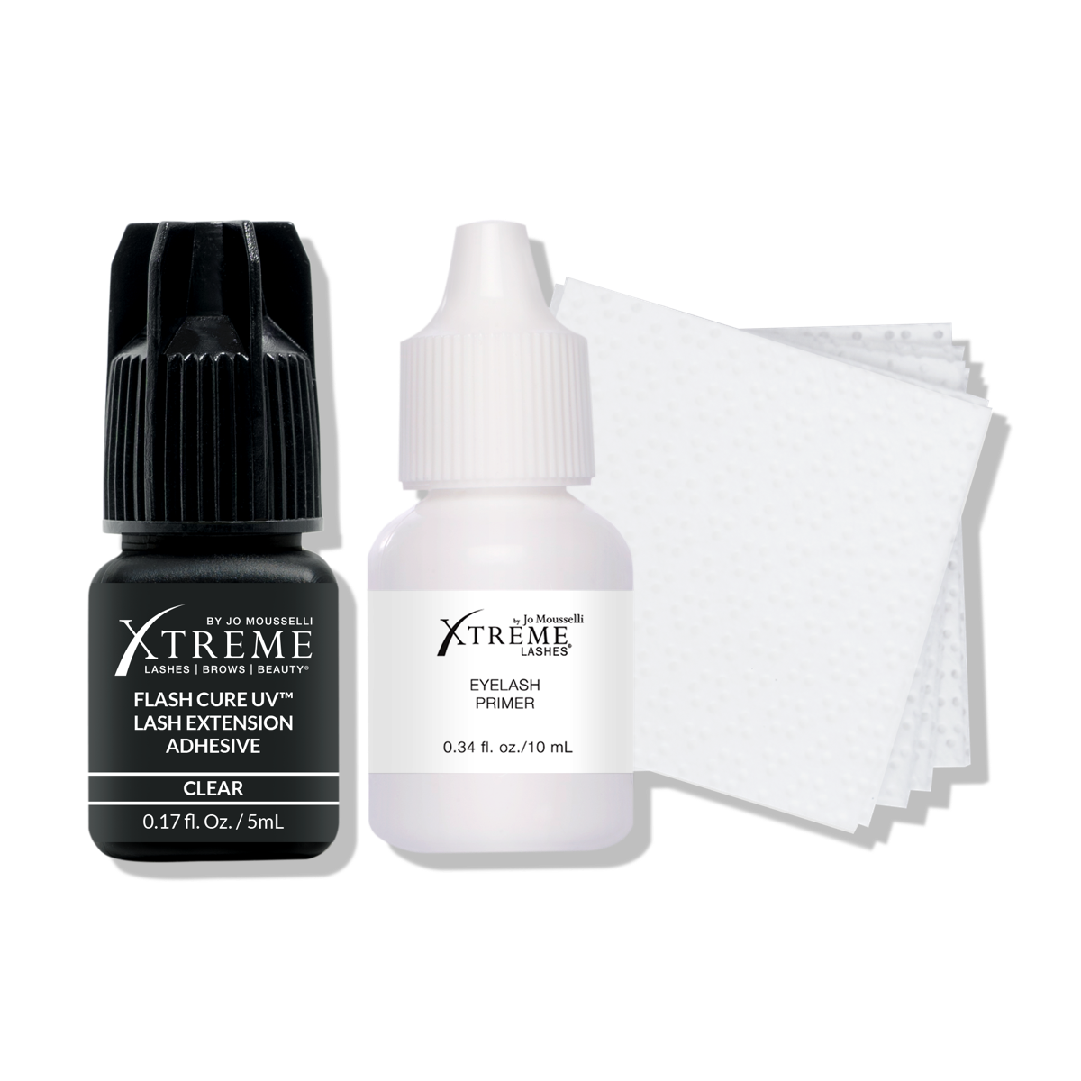 Ensemble Adhésif pour Extensions de Cils Flash Cure UV & Préparateur