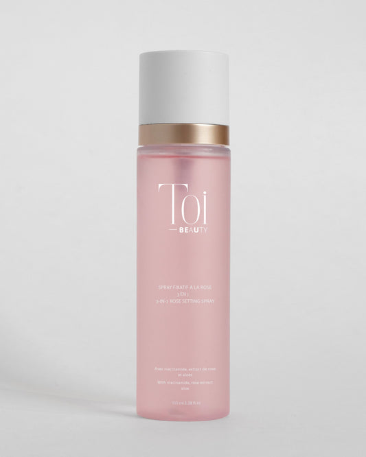 Spray fixatif apaisant à la rose 3 en 1