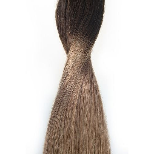 Clip-in Hair Extension – Ombré Chestnut Dip
