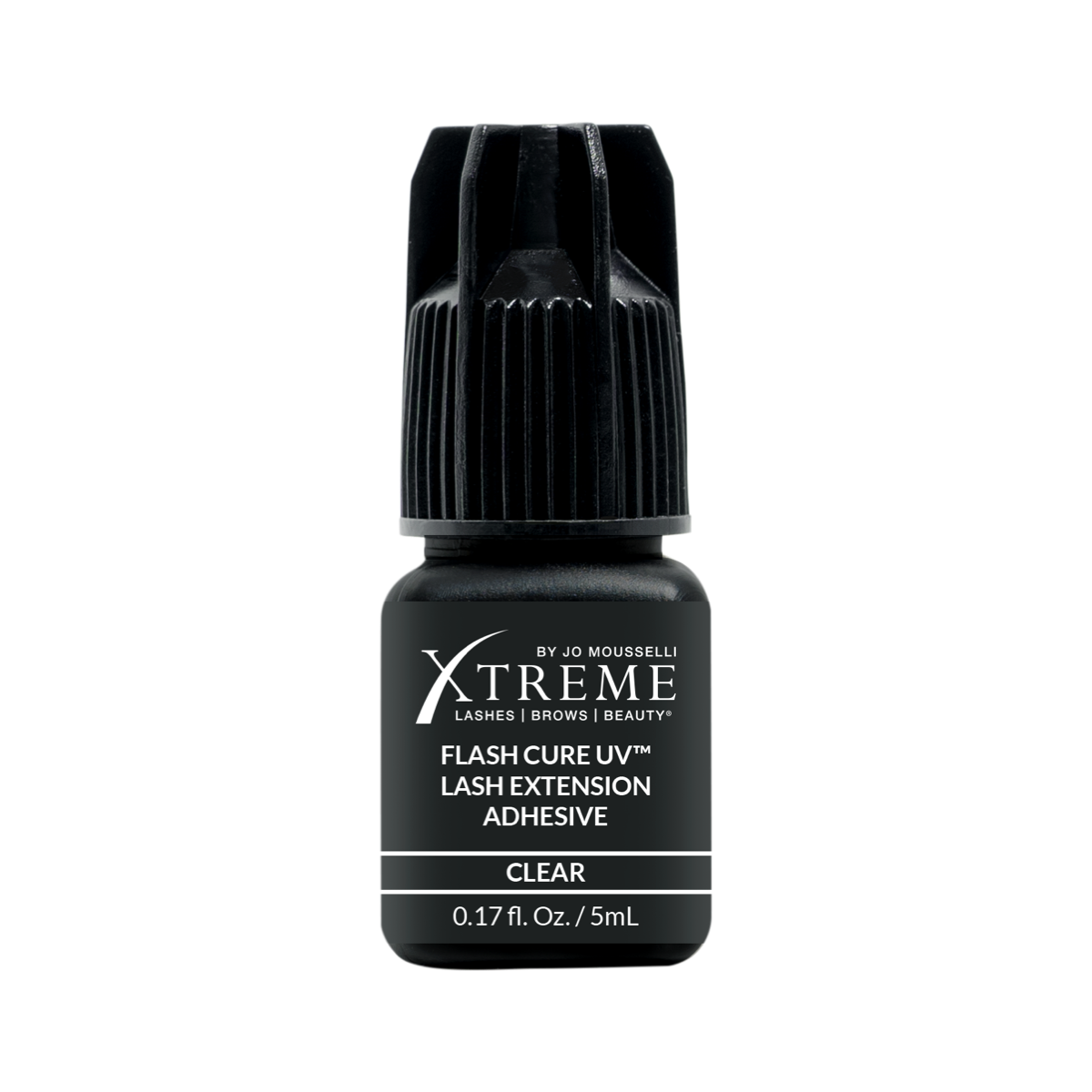 Bottle of Long lasting lash adhesive. Clear color