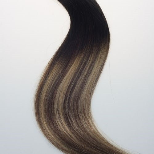 Extensions à Bande Adhésive – Ombré Espresso Dip