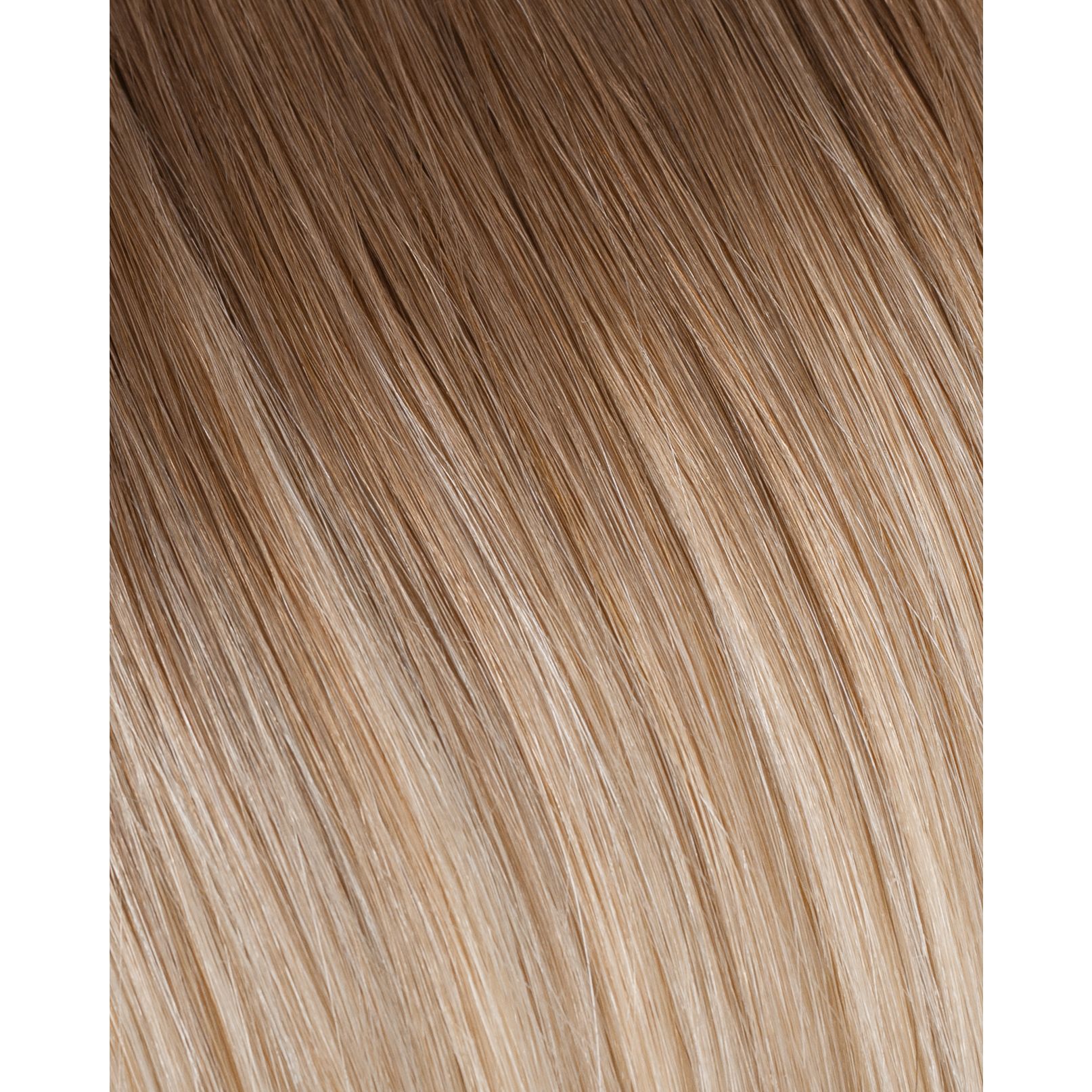 Clip-in Hair Extension – Ombré Golden Brown | Platinum Blonde (8/60)